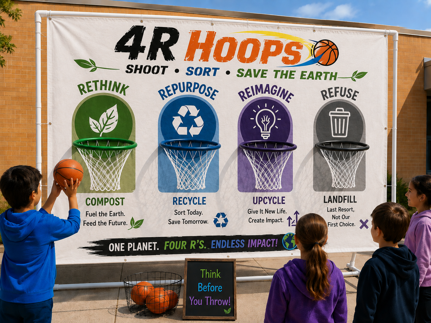 Environmental hoops activity